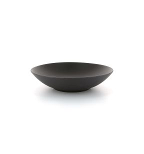 Assiette coupe creuse rond noir porcelaine culinaire Ø 24 cm Revol