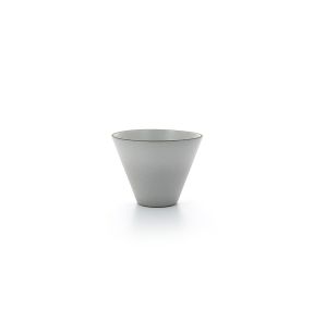 Coupelle conique gris porcelaine culinaire Ø 10,5 cm Equinoxe Revol