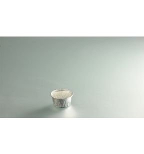 Beker rond grijs aluminium Ø 7.5 9 cl (100 eenheden)