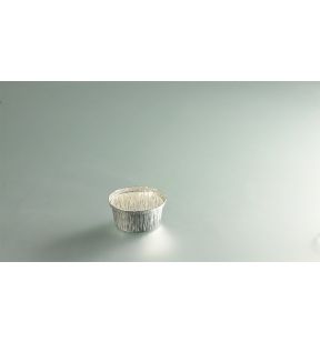 Beker rond grijs aluminium Ø 8.5 12.5 cl (100 eenheden)