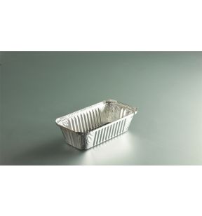 Verzegelbaar bakje rechthoekig grijs aluminium xx4.9 68.5 cl (100 eenheden)