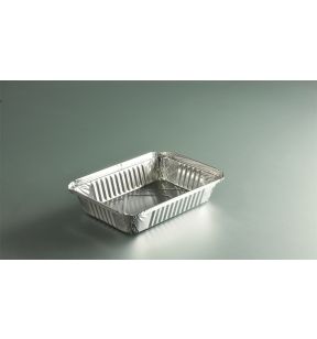 Verzegelbaar bakje rechthoekig grijs aluminium xx3.8 91 cl (100 eenheden)