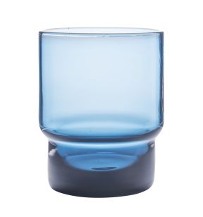 Lage beker blauw glas 22 cl Pro.mundi