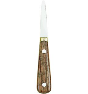 Lancette à huîtres 7 cm inox bois unie Deglon