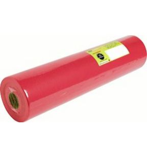 Rouleau tête à tête rouge plastique 0,4x24 m