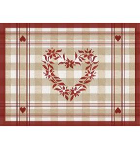 Set de table bordeaux papier 40x30 cm Cogir (400 pièces)