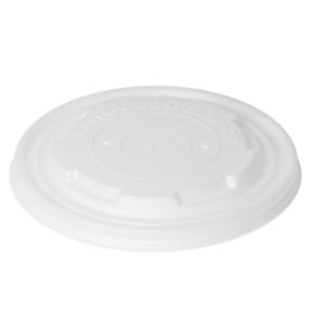 Couvercle pour bol 40/55/95CL rond blanc Ø 12 cm Duni (50 pièces)