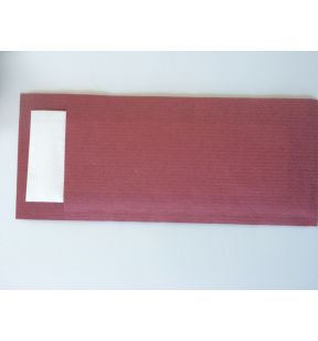 Pochette bordeaux ouate de cellulose 8,5x20 cm Ecoline (100 pièces)