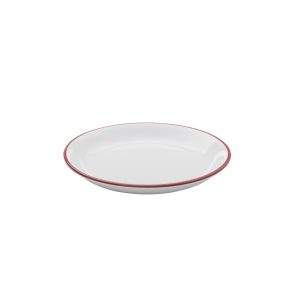 Assiette coupe plate rond blanc grès émaillé Ø 20,5 cm Bistrot Pro.mundi
