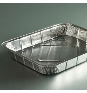 Schotel gn 1/2 rechthoekig grijs aluminium xx3.8 262.5 cl (100 eenheden)