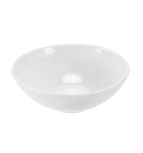 Coupelle rond blanc grès émaillé Ø 13,5 cm Linen Vaisselle Pro.mundi