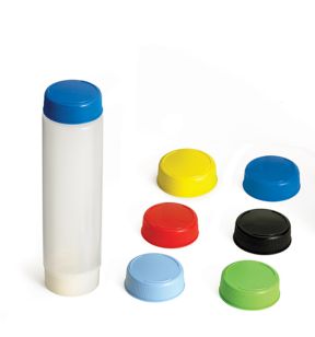 Bouchon rond multicolore polyéthylène Ø 5,57 cm Tablecraft (12 pièces)