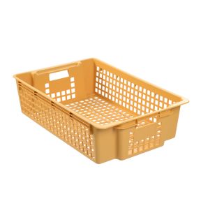 Doos plastic beige xx15.5 28 L Zonder deksel Gilac