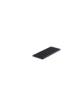Barrette de dégustation rectangulaire gris résine Nacryl® 24,5 cm Mealplak