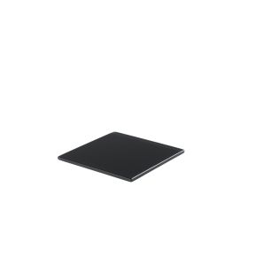 Plateau carré gris résine Nacryl® 24,5 cm Mealplak