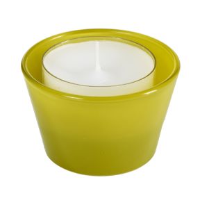 Kaarsenfles kegelvormig geel Ø 7.8 5 Spaas