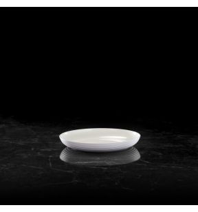 Assiette plate rond blanc mélamine Ø 22 cm Wave Platex