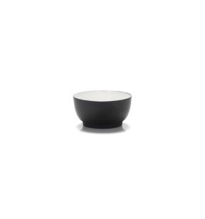 Bol rond noir mélamine 46 cl Ø 12 cm Wave Platex