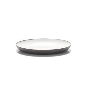 Assiette plate rond blanc mélamine Ø 26 cm Wave Platex