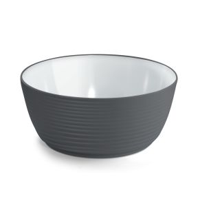 Slakom rond grijs melamine Ø 26 Wave Platex