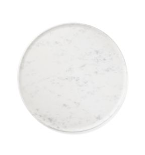 Planche mélamine marbre blanc Ø 32,5 cm Matt Platex