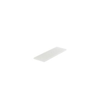 Barrette de dégustation rectangulaire blanc résine Nacryl® 30 cm Mealplak