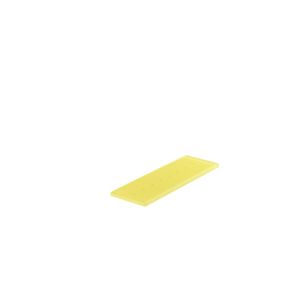 Barrette de dégustation rectangulaire jaune résine Nacryl® 30 cm Mealplak