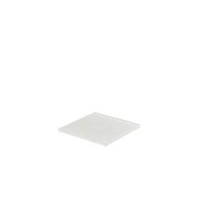 Plateau carré blanc résine Nacryl® 19,5 cm Mealplak