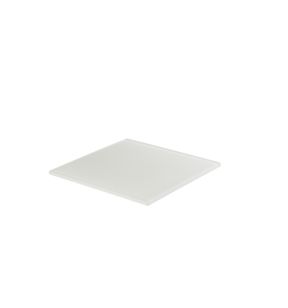 Plateau carré blanc résine Nacryl® 30 cm Mealplak