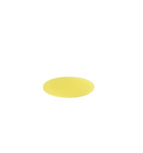 Plateau rond jaune résine Nacryl® Ø 24,5 cm Mealplak