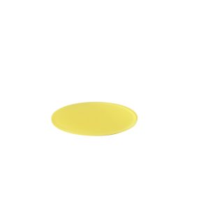 Plateau rond jaune résine Nacryl® Ø 30 cm Mealplak
