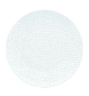 Assiette coupe plate rond blanc porcelaine vitrifiée Ø 28 cm Ripple  Astera