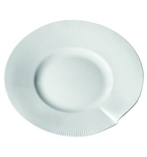 Assiette plate rond blanc porcelaine culinaire Ø 25 cm Canopee Pillivuyt