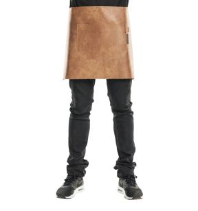 Schort leder beige Eén maat Chaud Devant
