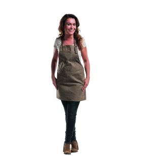 Schort met borststuk beige Eén maat Chaud Devant