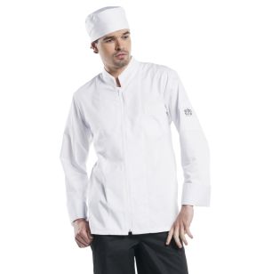 Veste homme blanc L Monza Chaud Devant