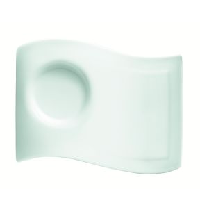 Schoteltje voor thee-/ontbijtkop rechthoekig ivoorkleurig porselein 20 New Wave Villeroy & Boch