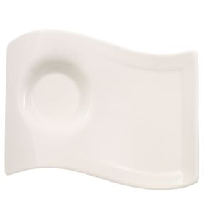 Sous-tasse à expresso rectangulaire ivoire porcelaine 17 cm New Wave Villeroy & Boch