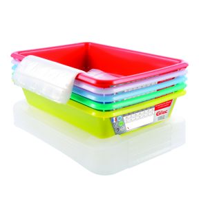 Box controlemaaltijd With cover wit plastic xx8 3 L vaste bodem volle wanden Gilac (5 eenheden)