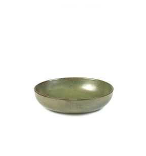 Assiette creuse rond camogreen grès émaillé Ø 16 cm Surface Serax