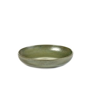 Assiette creuse rond camogreen grès émaillé Ø 21 cm Surface Serax
