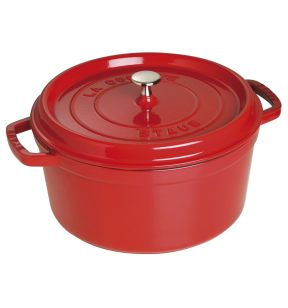 Kookpotje met deksel gietijzer Without release liner With cover Ø 28 18.2 6.7 L Staub