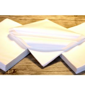 Serviette blanc non tissé 39x40 cm Basik Soft Essentials Collection (50 pièces)