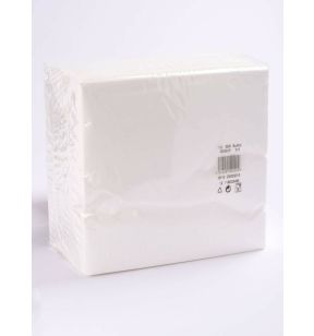 Serviette blanc ouate de cellulose 39x39 cm (100 pièces)