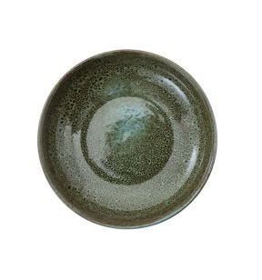 Assiette creuse rond vert grès émaillé Ø 22 cm Sky Pro.mundi