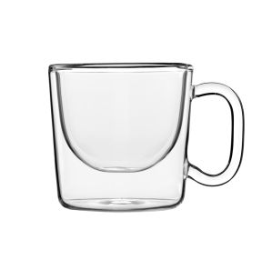 Tasse à café rond transparent verre borosilicate 8,5 cl Ø 6,4 cm Thermic Glass Luigi Bormioli