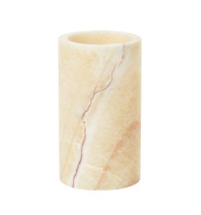 Photophore rond ivoire Ø 7 cm 12,5 cm Onyx Duni