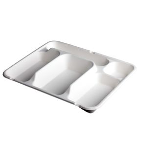 Plateau repas rectangulaire blanc bagasse 30x24,5 cm Be Pulp (50 pièces)