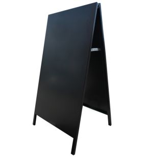 Chevalet de trottoir rectangulaire noir 80x65x120 cm Bequet
