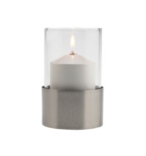 Kaarsenfles grijs Ø 6.5 11 Yago Candola